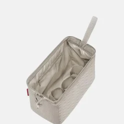 Toilettassen^Reisen thel toilettas herringbone sand