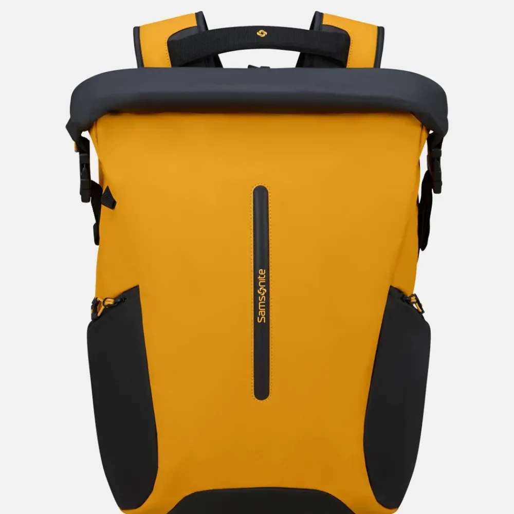 Laptop Rugzakken^Samsonite Ecodiver Rolltop laptoprugzak 17 inch yellow