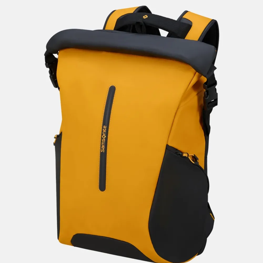 Laptop Rugzakken^Samsonite Ecodiver Rolltop laptoprugzak 17 inch yellow
