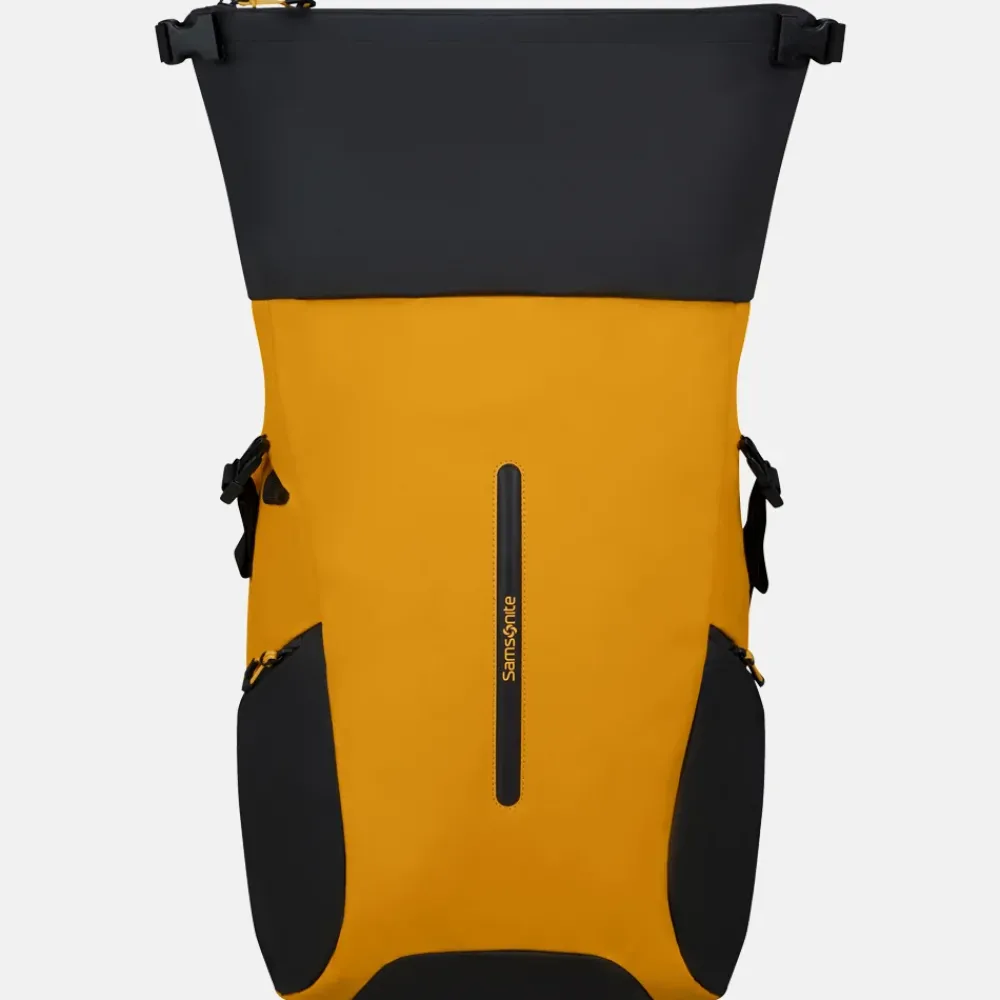 Laptop Rugzakken^Samsonite Ecodiver Rolltop laptoprugzak 17 inch yellow