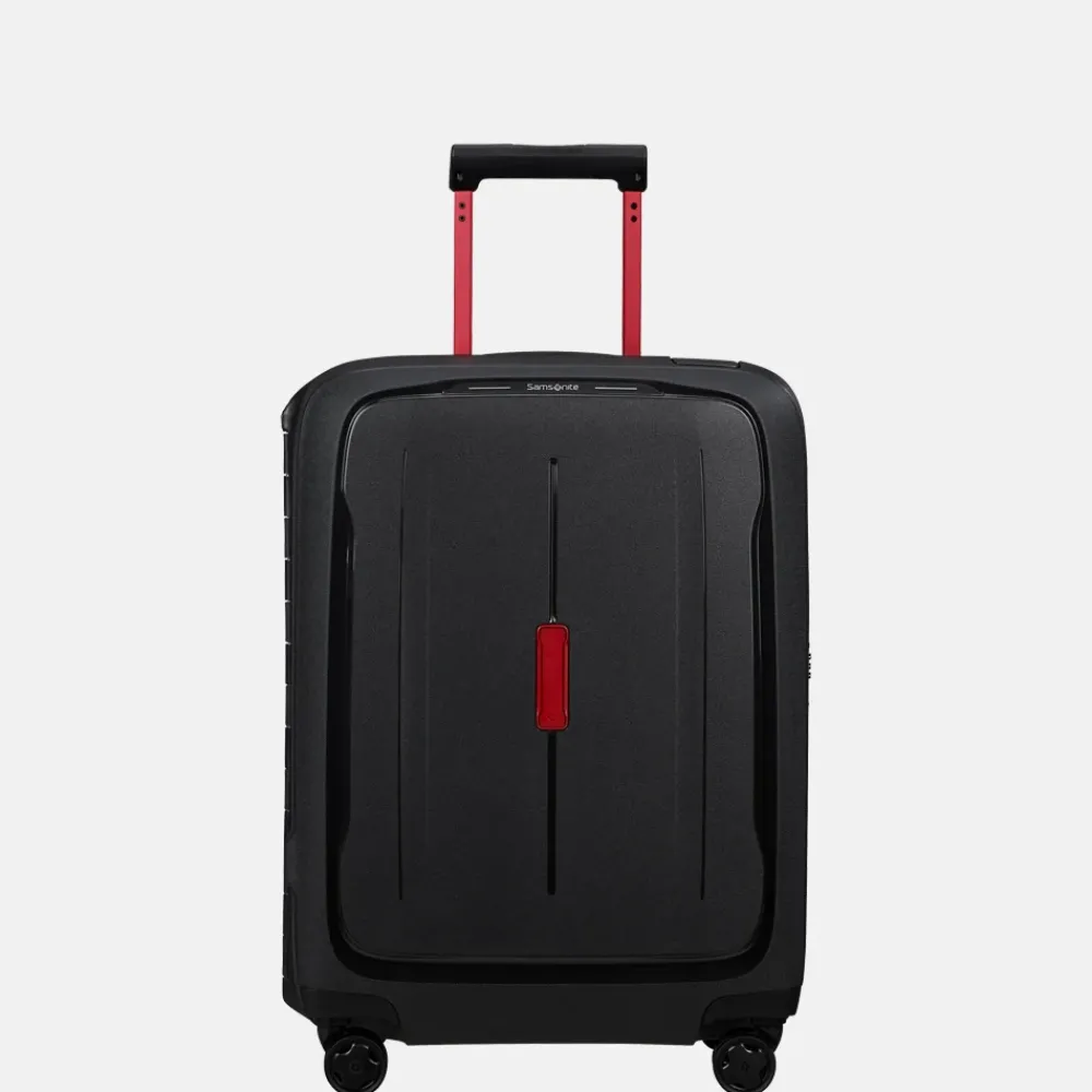 Handbagage Koffers^Samsonite Essens handbagage koffer 55 cm charcoal/red