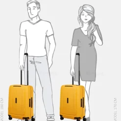 Handbagage Koffers^Samsonite Essens handbagage koffer 55 cm Radiant Yellow