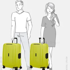 Reiskoffers^Samsonite Essens reiskoffer 69 cm lime