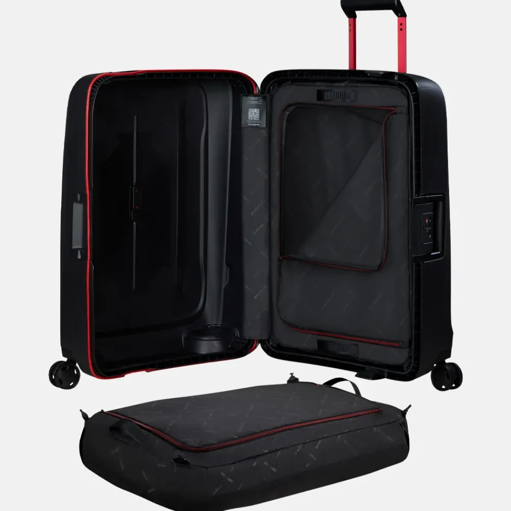 Reiskoffers^Samsonite Essens reiskoffer 69 cm charcoal/red
