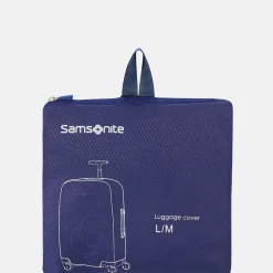 Kofferhoezen^Samsonite kofferhoes L/M mid.blue