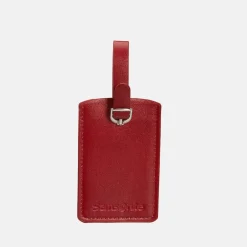 Kofferlabels^Samsonite kofferlabel set van 2 red