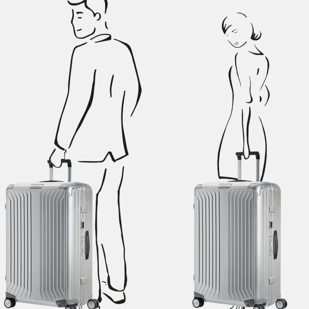 Reiskoffers^Samsonite Lite-Box Alu spinner 76 cm aluminium