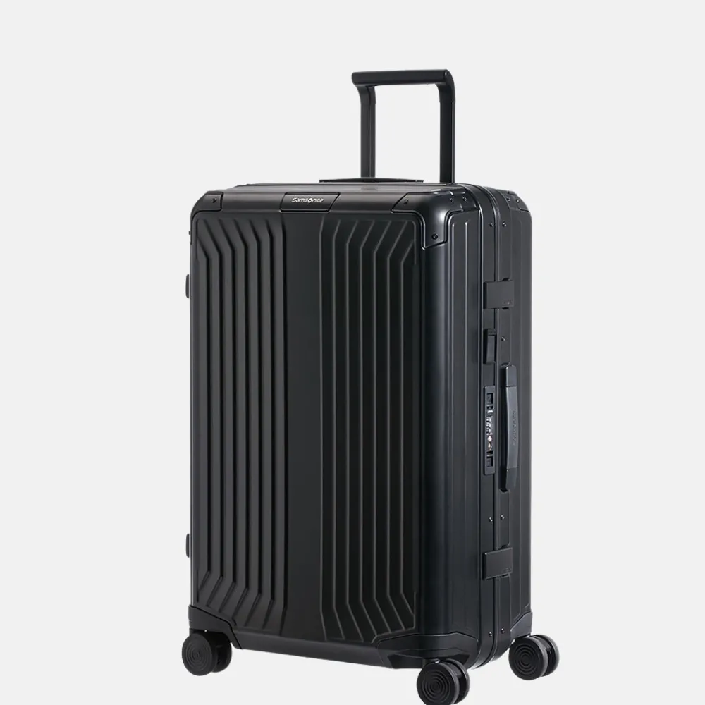 Reiskoffers^Samsonite Lite-Box Alu spinner 69 cm black