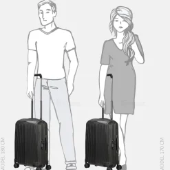 Handbagage Koffers^Samsonite Major-lite handbagage koffer 55 cm Black