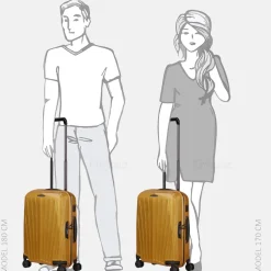 Handbagage Koffers^Samsonite Major-Lite handbagage koffer 55 cm Saffron Yellow