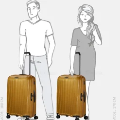 Reiskoffers^Samsonite Major-Lite koffer 69 cm Saffron Yellow