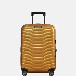 Handbagage Koffers^Samsonite Proxis expandable handbagage spinner 55 cm honey gold