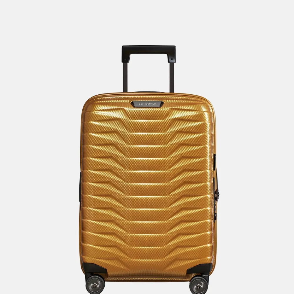Handbagage Koffers^Samsonite Proxis expandable handbagage spinner 55 cm honey gold