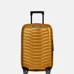 Handbagage Koffers^Samsonite Proxis expandable handbagage koffer 55 cm honey gold