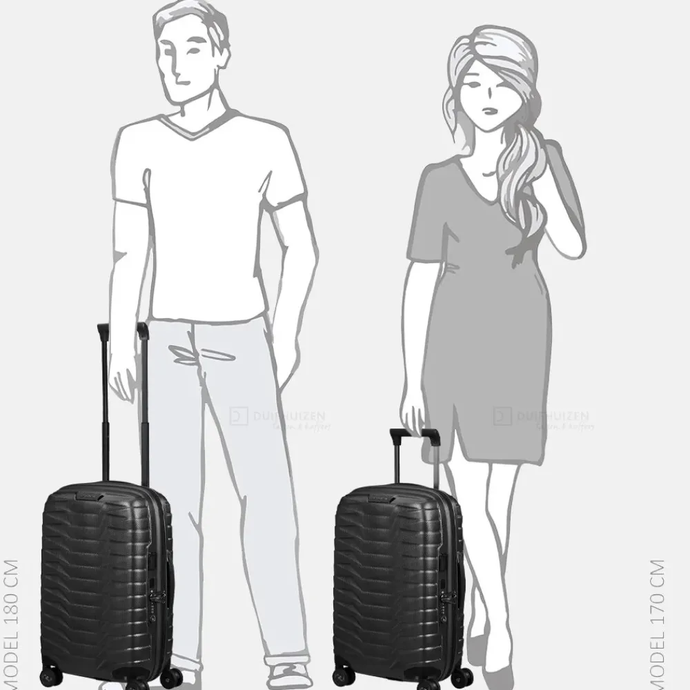 Handbagage Koffers^Samsonite Proxis expandable handbagage koffer 55 cm matt graphite