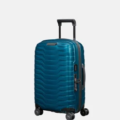 Handbagage Koffers^Samsonite Proxis expandable handbagage koffer 55 cm petrol blue