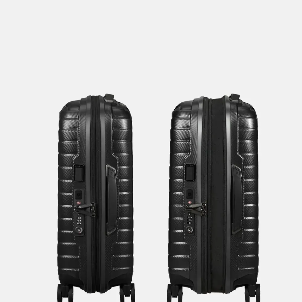 Handbagage Koffers^Samsonite Proxis expandable handbagage koffer 55 cm matt graphite