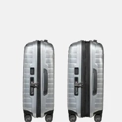 Handbagage Koffers^Samsonite Proxis expandable handbagage koffer 55 cm silver