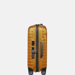 Handbagage Koffers^Samsonite Proxis expandable handbagage koffer 55 cm honey gold