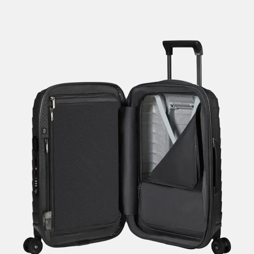 Handbagage Koffers^Samsonite Proxis expandable handbagage koffer 55 cm matt graphite