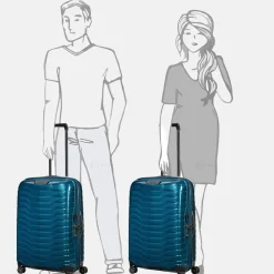Reiskoffers^Samsonite Proxis spinner 69 cm petrol blue