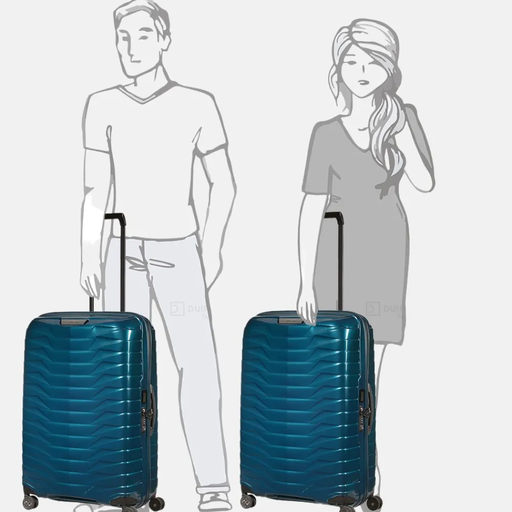 Reiskoffers^Samsonite Proxis spinner 75 cm petrol blue