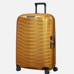 Reiskoffers^Samsonite Proxis spinner 75 cm honey gold