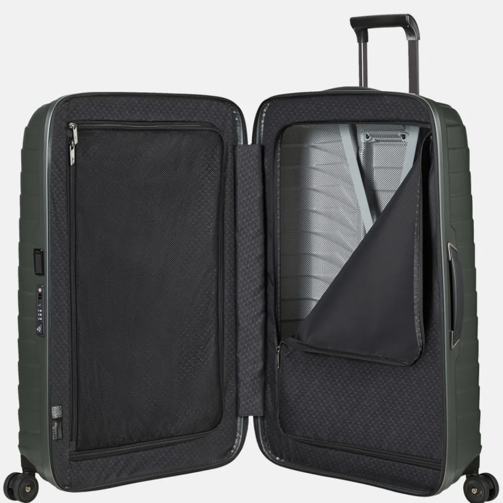Reiskoffers^Samsonite Proxis spinner 75 cm matt climbing ivy