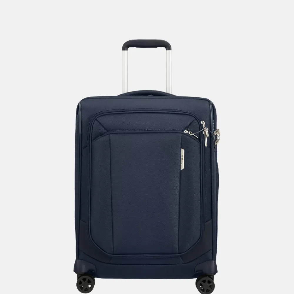 Handbagage Koffers^Samsonite Respark handbagage koffer 55 cm dubbel frame midnight blue