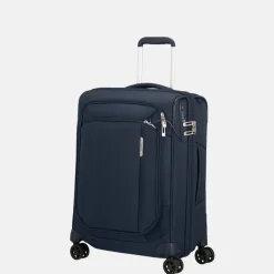 Handbagage Koffers^Samsonite Respark handbagage koffer 55 cm dubbel frame midnight blue