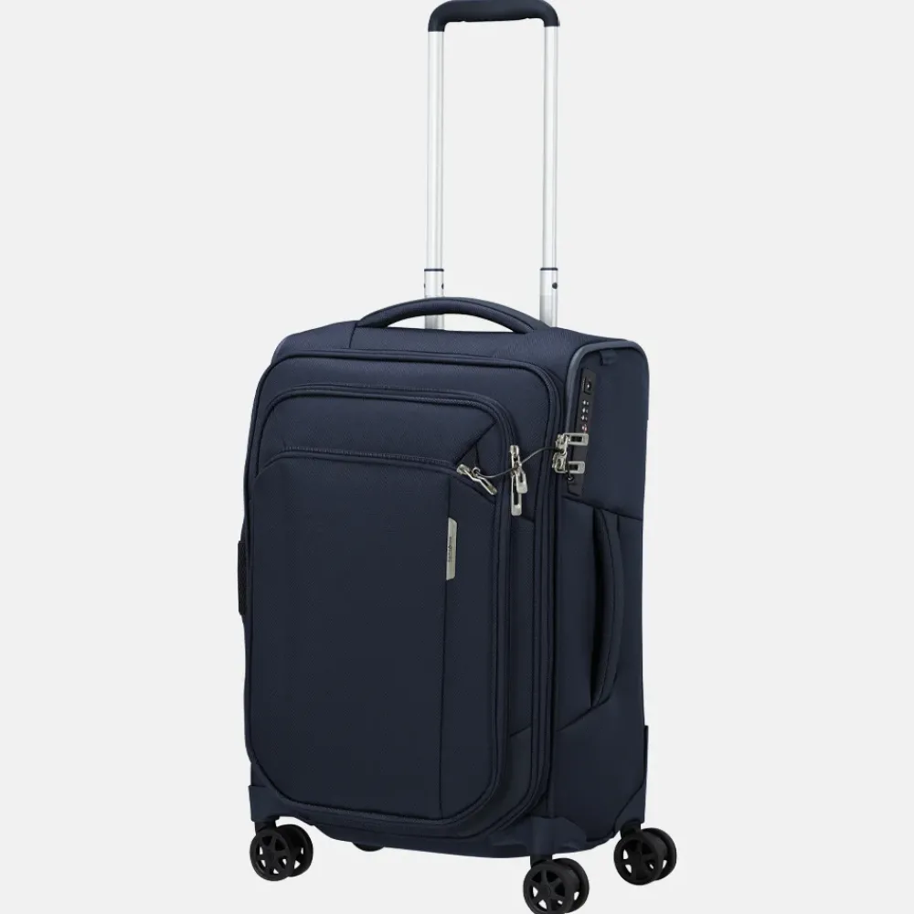Handbagage Koffers^Samsonite Respark Length handbagage koffer 55 cm midnight blue