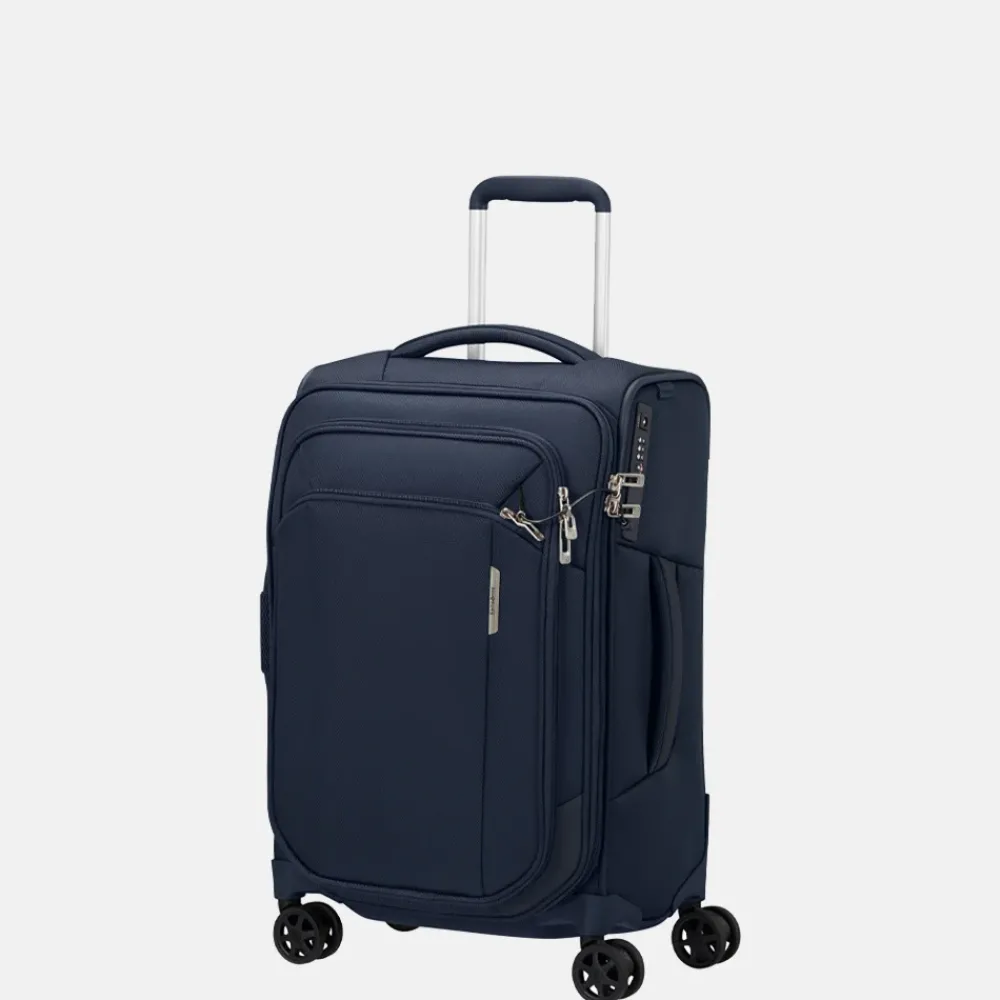 Handbagage Koffers^Samsonite Respark Length handbagage koffer 55 cm midnight blue