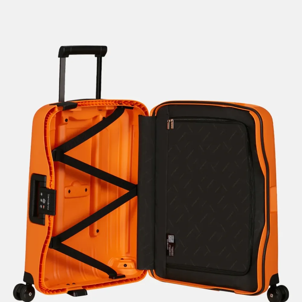 Handbagage Koffers^Samsonite S´Cure handbagage koffer 55 cm apricot