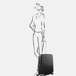 Handbagage Koffers^Samsonite S'Cure spinner 55 cm black