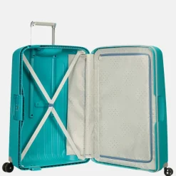 Reiskoffers^Samsonite S'Cure spinner 69 cm aqua blue