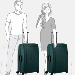 Reiskoffers^Samsonite S´Cure Spinner reiskoffer 75 cm dark teal