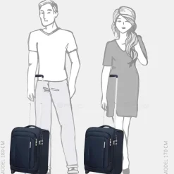 Underseaters | Underseaters^Samsonite Upright Respark Underseater handbagage koffer 45 cm midnight blue