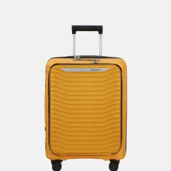 Handbagage Koffers^Samsonite Upscape Frontpocket handbagage koffer 55 cm yellow