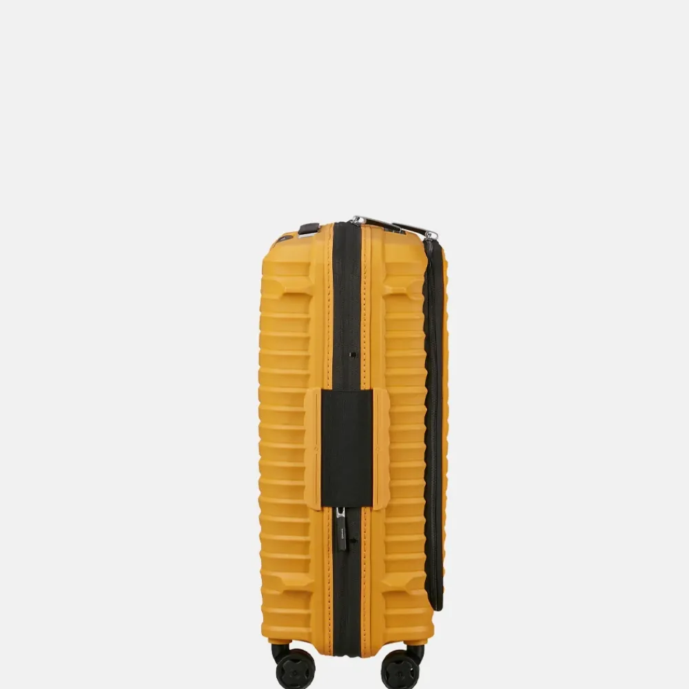 Handbagage Koffers^Samsonite Upscape Frontpocket handbagage koffer 55 cm yellow