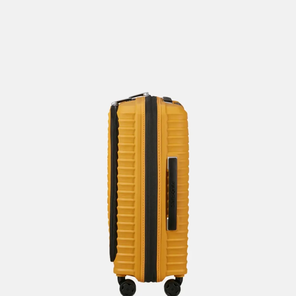 Handbagage Koffers^Samsonite Upscape Frontpocket handbagage koffer 55 cm yellow