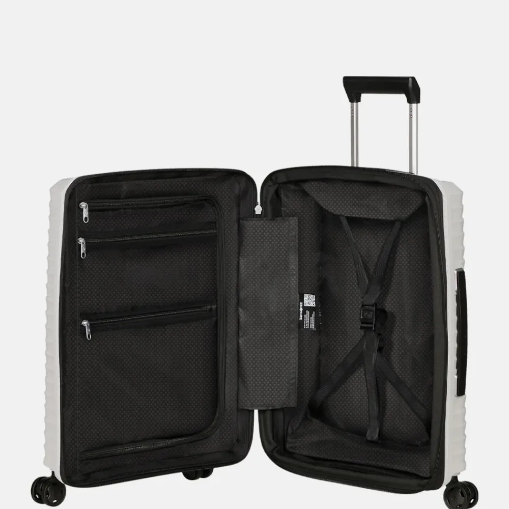 Handbagage Koffers^Samsonite Upscape handbagage koffer 55 cm expandable cloud white