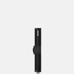 Pasjeshouders | Heren Portemonnees^Secrid Miniwallet Inox Emboss Lines pasjeshouder black