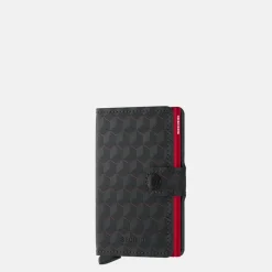Pasjeshouders | Heren Portemonnees^Secrid Miniwallet pasjeshouder optical black-red