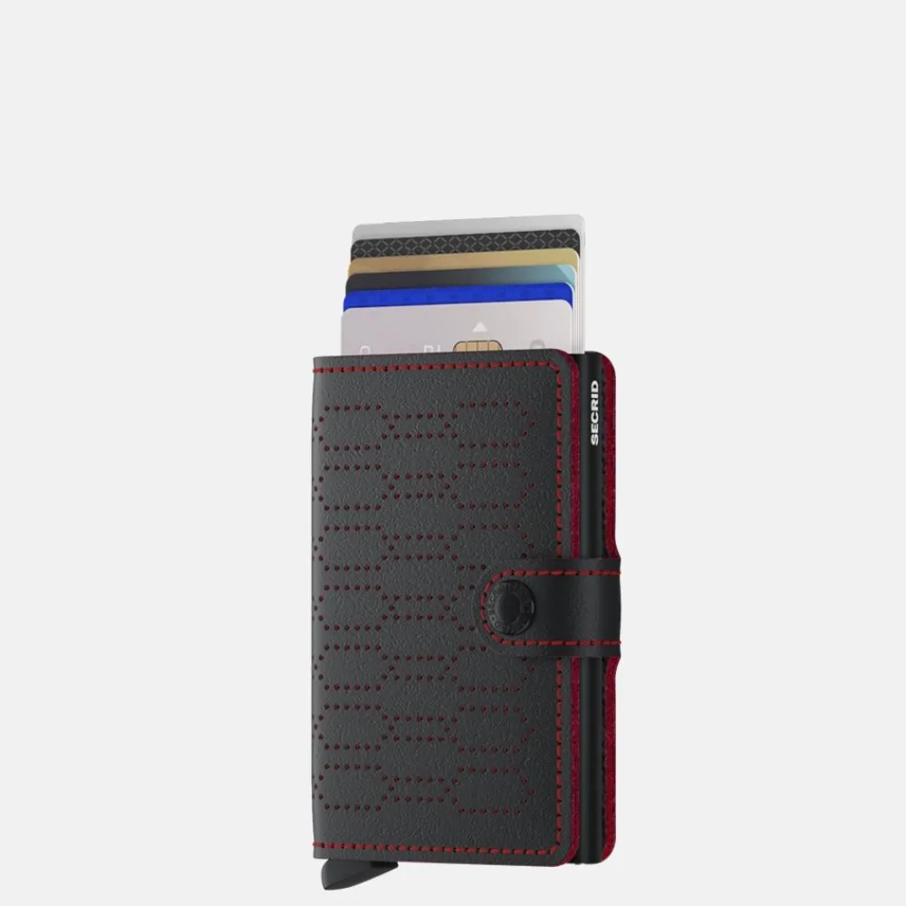 Pasjeshouders | Heren Portemonnees^Secrid Miniwallet pasjeshouder Fuel Black-Red