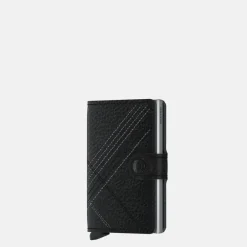 Heren Portemonnees | Dames Portemonnees^Secrid Miniwallet pasjeshouder stitch linea black