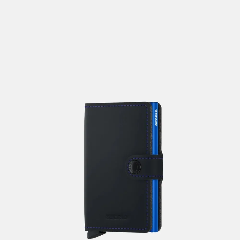 Pasjeshouders | Heren Portemonnees^Secrid Miniwallet pasjeshouder matte black & blue