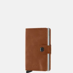 Pasjeshouders | Heren Portemonnees^Secrid Miniwallet pasjeshouder vintage cognac