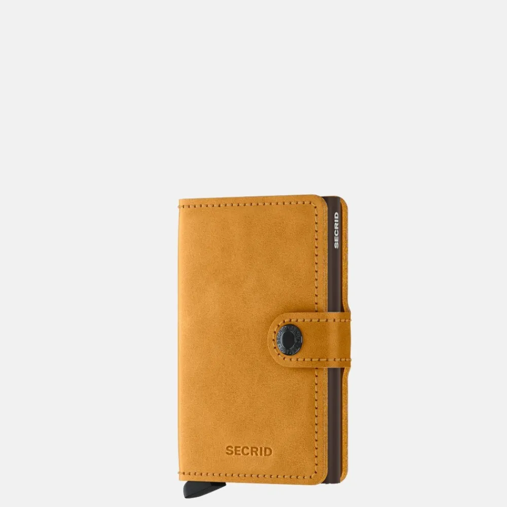 Pasjeshouders | Gepersonaliseerde Portemonnees^Secrid Miniwallet pasjeshouder vintage ochre