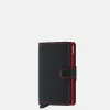 Pasjeshouders | Heren Portemonnees^Secrid Miniwallet pasjeshouder matte black red