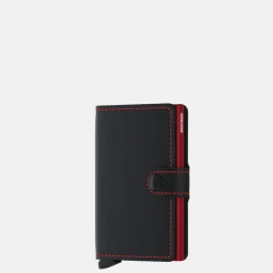 Pasjeshouders | Heren Portemonnees^Secrid Miniwallet pasjeshouder matte black red